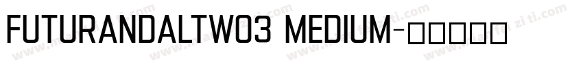 FuturaNDAltW03 Medium字体转换